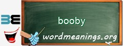 WordMeaning blackboard for booby